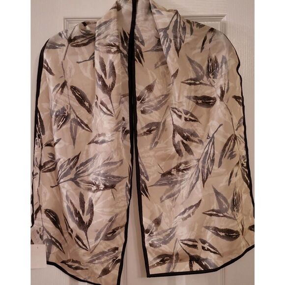 Perry Ellis Vintage SILK Rectangle Abstract Art Scarf. 57 inches long NWT - Picture 6 of 11